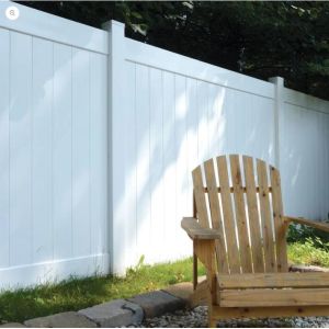 China 6ft White PVC Privacy Fence Panel 1.8mHx2.4mW on sale