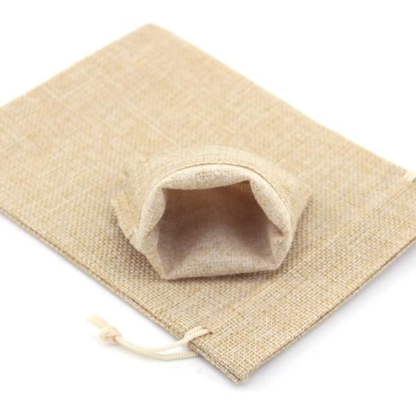 Gift Bags with Drawstring,Linen Burlap Bags Candy Bags Goodies Bag for Christmas Wedding Party