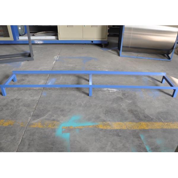 Plastic Recycling System Stainless Steel Water Trough , Length 5m Durable Cooling Trough