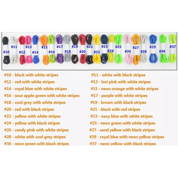 2.8mm 2.9mm Fast Shoe Laces Triathlon Race Gear For Marathon Runner