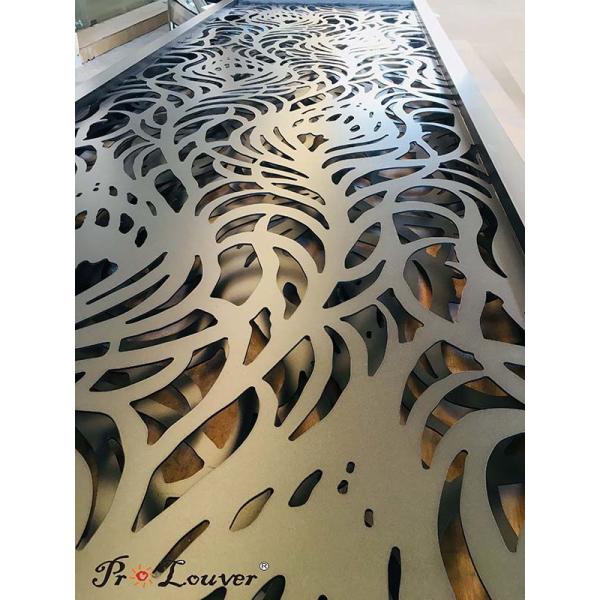 Customized Aluminum Decorative Laser Cut Metal Panels For Hotel Fence