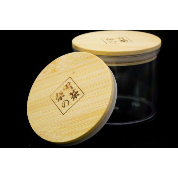 round PS Bamboo Lid Jar Storage Containers 160ml natural color