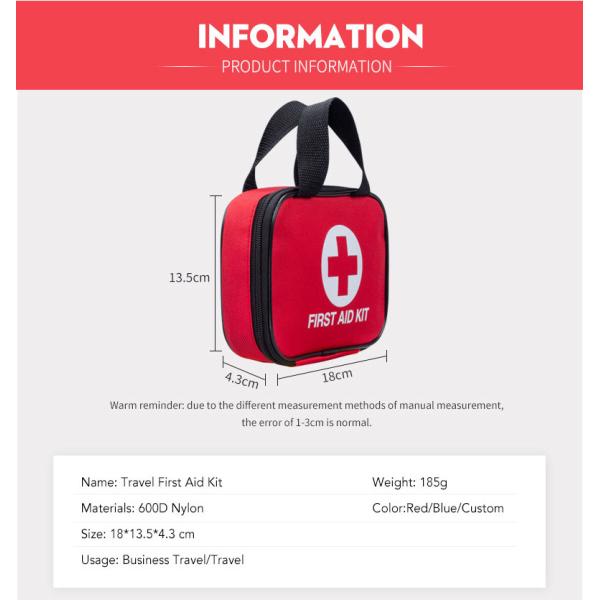 Dull Finish Medical First Aid Kit Small Combat Medic Aid Bag 14*5*9 Cm