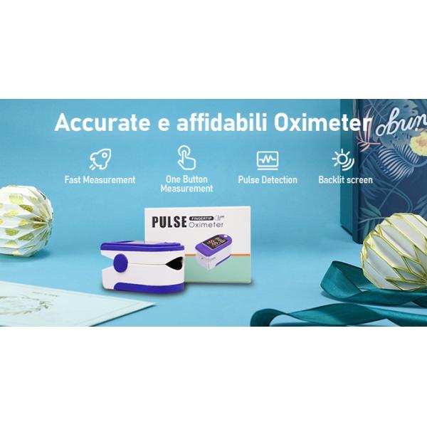 Accurate Fast Measurement Pulse Oximeter With Backlit Screen Low Power Consumption