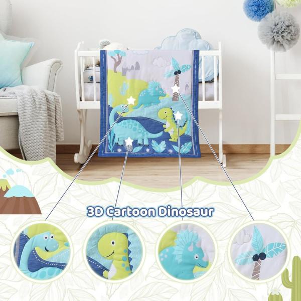 Premium 3-Piece Cartoon Baby Bedding Set , Newborn& Infant Nursery Bedding Set