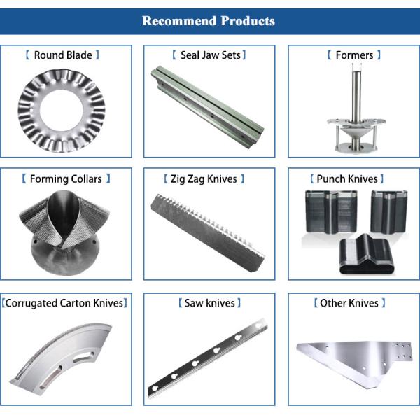 HSS 62HRC Vertical Packaging Machine Sealing Jaws