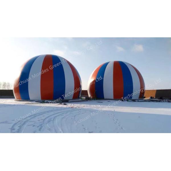 Free Standing Biogas Balloon Dual Membrane 2000m3 For Energy Generation