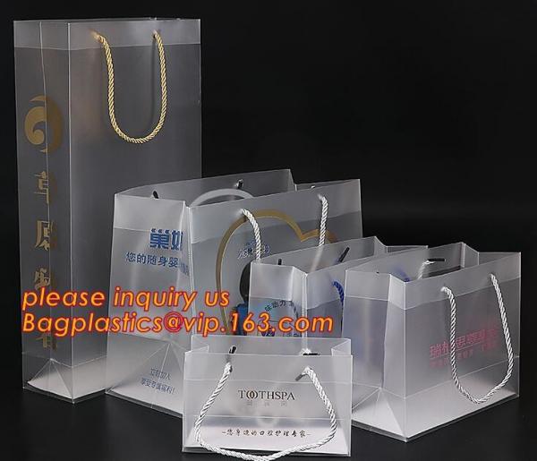 Advertisement shopping bag /supplier pp waterproof gift bag,hand bag PP plastic transparent gift bag wholesale PE bag