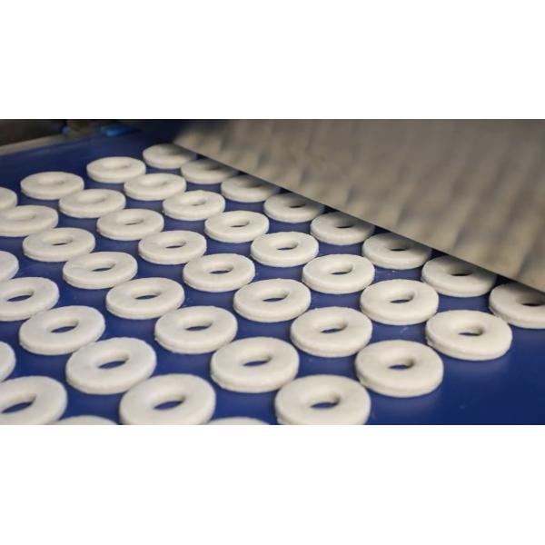 High Capacity Donut Production Line Semi-Automatic Donut Molding Line For Food Factory