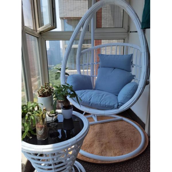 Outdoor Balcony Rocking Imitation Rattan Double Hammock Bird Nest Chair 0.5m DY-NC1