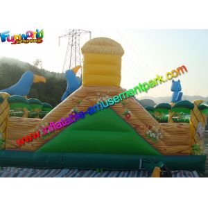 Elephant Commercial Bouncy Castles , Bouncy Castles House With Fully Printing