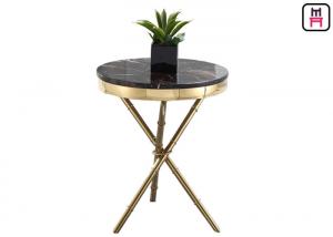 Quality Crossed Triangle Base Coffee Table Round Modern , High End Coffee Tables Living Room  for sale