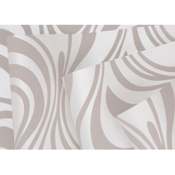 0.7*8.4M Removable Non -woven Modern Luxury Wallpaper with Abstract Curve