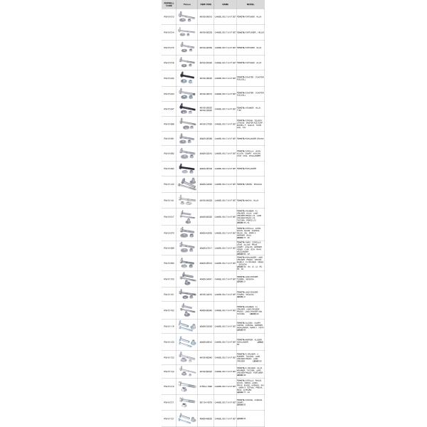 48409-60020 Car Control Arm Alignment Caster Camber Cam Bolt Kit For Land Cruiser 120