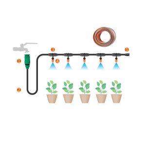 PVC Material Greenhouse Drip Irrigation System Garden Hose Micro Sprinkler