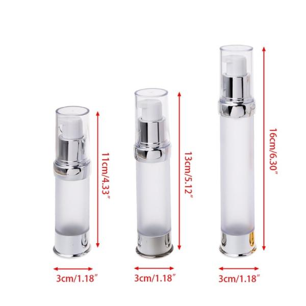 Frosted 30 Ml Airless Cosmetic Bottles BPA Free Environmental Friendly
