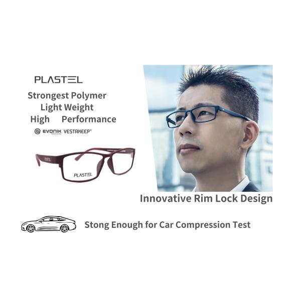 Envoik Vestakeep Peek Material Men's Optical Glasses Ultra Strong Lightweight Flexible