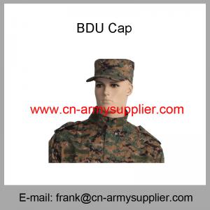 Quality Wholesale Cheap China Military Camouflage Army Soldier BDU Cap for sale