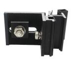 Black Anodized Surface Aluminium Curtainwall Cladding Support System