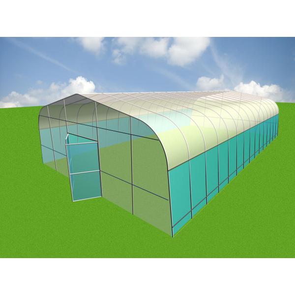 3.3m Height Metal Frame Greenhouse 300sqm Customization For Strawberry
