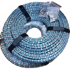 China Cutting 8.3mm Bead Plastic Diamond Wire Saw for Granite Block Squaring and Profiling on sale