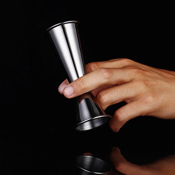 SS 340 20/40ml 25/50ml Liquor Measuring Cup Cocktail Jigger Bar Tool Set