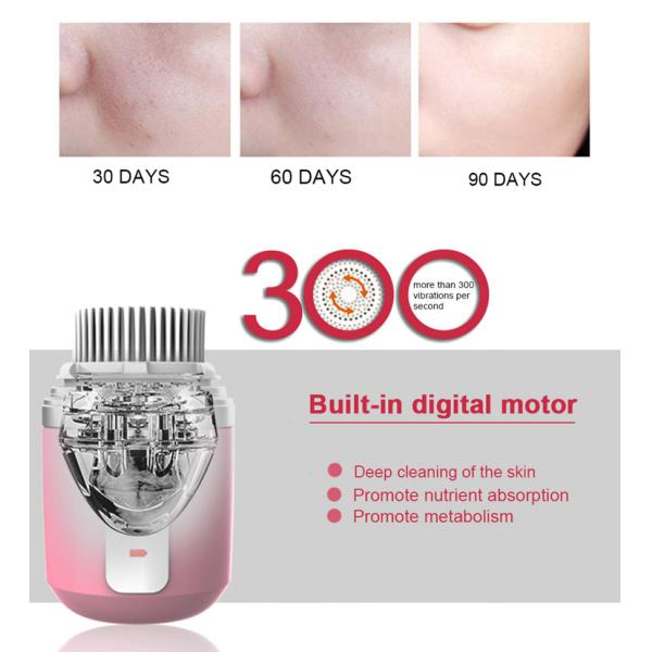 Electric Ultrasonic Facial Cleansing Brush Waterproof Face Deep Cleaning Cleanser Massager