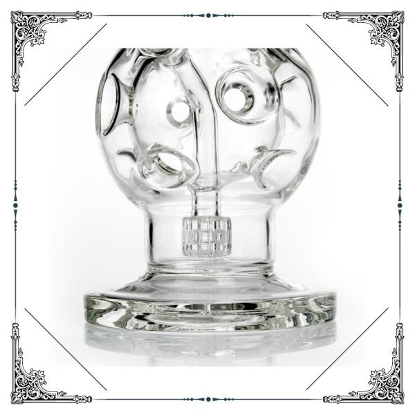 Glass Water Bubbler 11 Inches Eggosphere Matrix Perc Smoking Water Pipes Heady