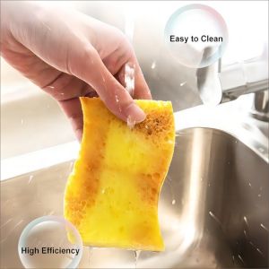 Eco-Friendly Cellulose Sponge Scourer for Kitchen Cleaning