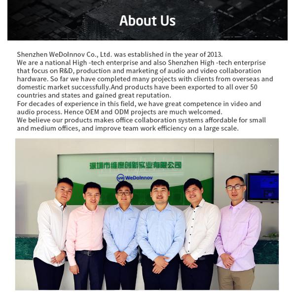 all in one video conference system build in miarophone array and speskerphone,4K ePTZ camera for home office and business