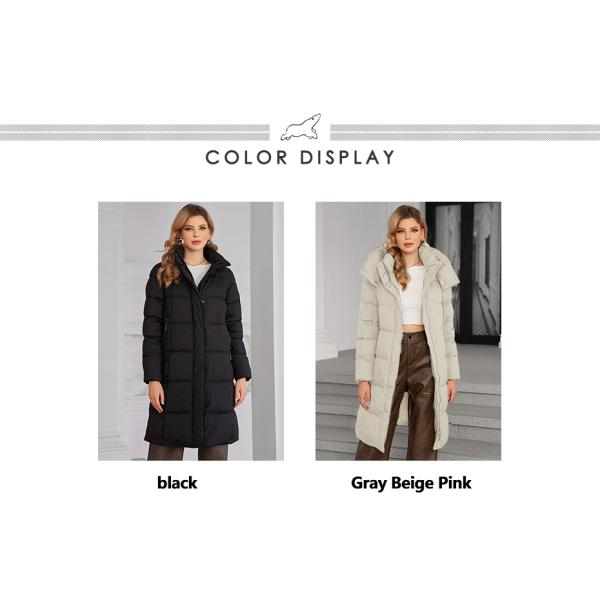 Mid Length Detachable Hood Thickened Down / Cotton Jacket, classic coat, nice colour, for daily wear, warm coat, classic style