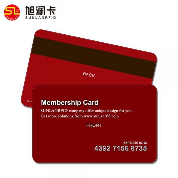 Buy PVC magnetic stripe cards with silver embossing number at wholesale prices