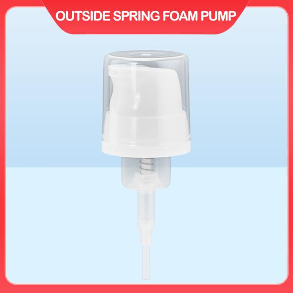 Mini Bottle 30mm Foam Pump Method Of Lock With Clear Overcap Minin Bottle Head Spring 304/316