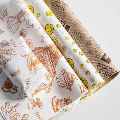 Sandwich Oil Absorption Printed Greaseproof Paper 27.5*29.5CM