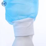 PP Disposable Lab Coat Nonwoven Single Layer Knitted or Elastic Collar and Cuffs