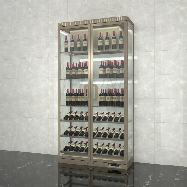 Commercial Cooling Metal Stainless Steel Wine Cabinet Display Racks