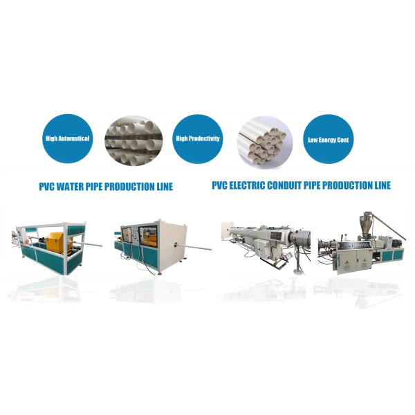 Plastic Extruder CPVC UPVC Pipe Extrusion Line HDPE PPR PP PVC Plastic PE Pipe Making Machine