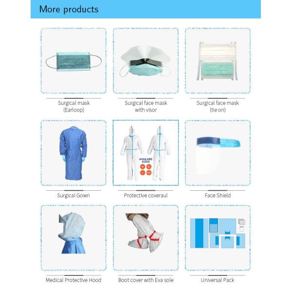Antivirus Disposable 35 40 45gsm SMS Isolation Gown With Rib Cuff