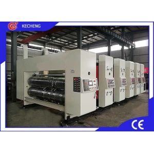 High Speed Printer Slotter Die Cutter / 4 Color Computer Controlled Die Cutter