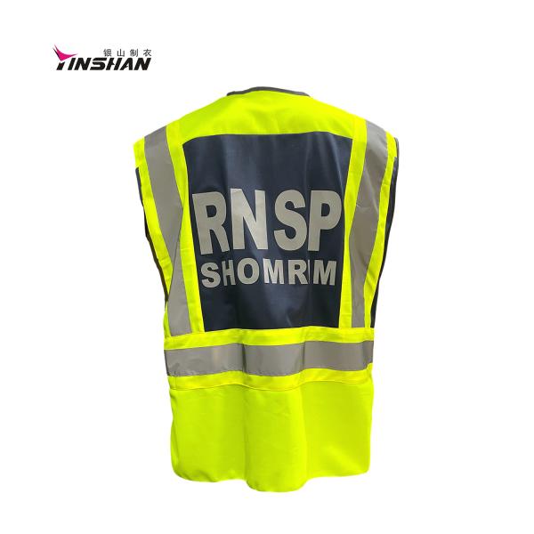 Ready-made Apparel Direct Injection Heat-Transfer Printing Engineer Warning Vest