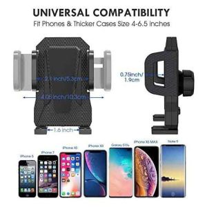 Hook Clip Air Vent Cell Phone Holder Lightweight 140g Adjustable