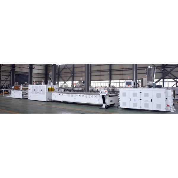 WPC Door Extrusion Production Line , PVC Wood and Plastic Composite Door Panel Making Machine