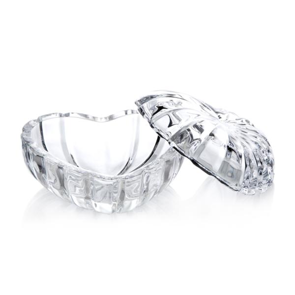 Transparency Crystal Glass Clear Jewelry Box With Lid