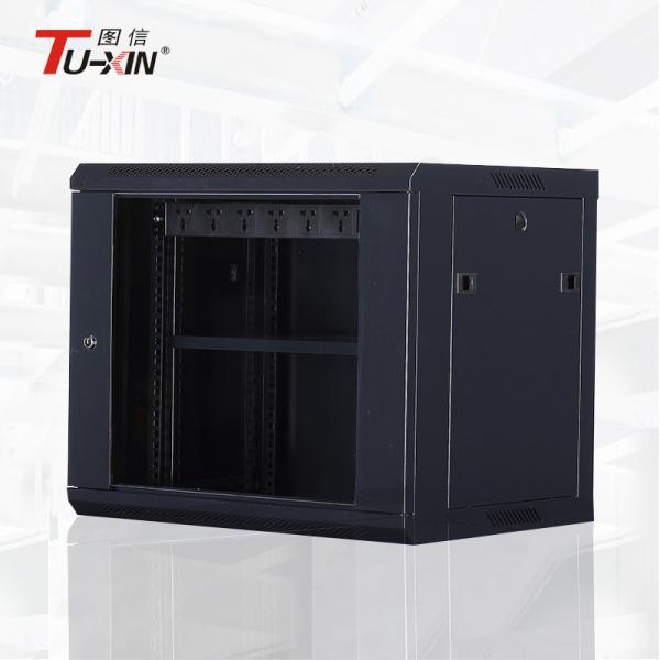 Buy Network 9u Wall Mount Server Rack Cabinet Toughened Glass Door Anti - Vibration at wholesale prices