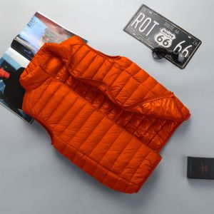 Fashion Utility Mens Bubble Vest Full Zipper Windbreaker Waistcoat