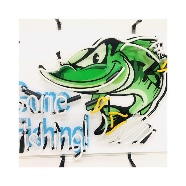 Custom Size Christmas Decoration Custom Neon Real Glass Tube Metal Frame Sign