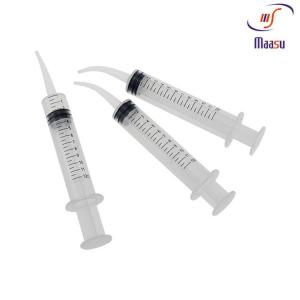 Quality 12cc Medical Dental Curved Irrigation Syringe Disposable for sale