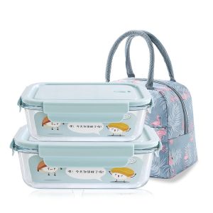 Quality Meal Prep BPA Free Snap Lock 1040ml Glass Food Container for sale