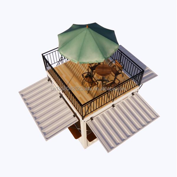 10 ft 20 ft Mobile Containers Galvanized Steel Square Tubes for Supermarket Customized Mobile Store Pop-Up Coffee Bar