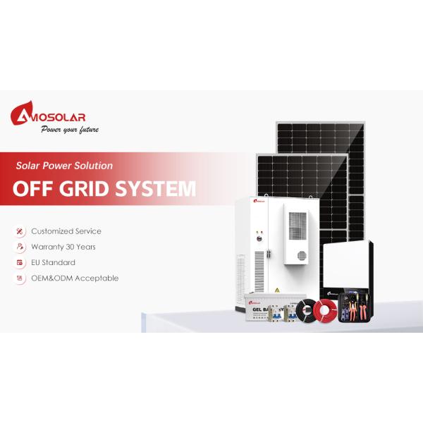 10kW/20kW Off-Grid Solar Power System with Lead-Acid Battery and Monocrystalline Panel